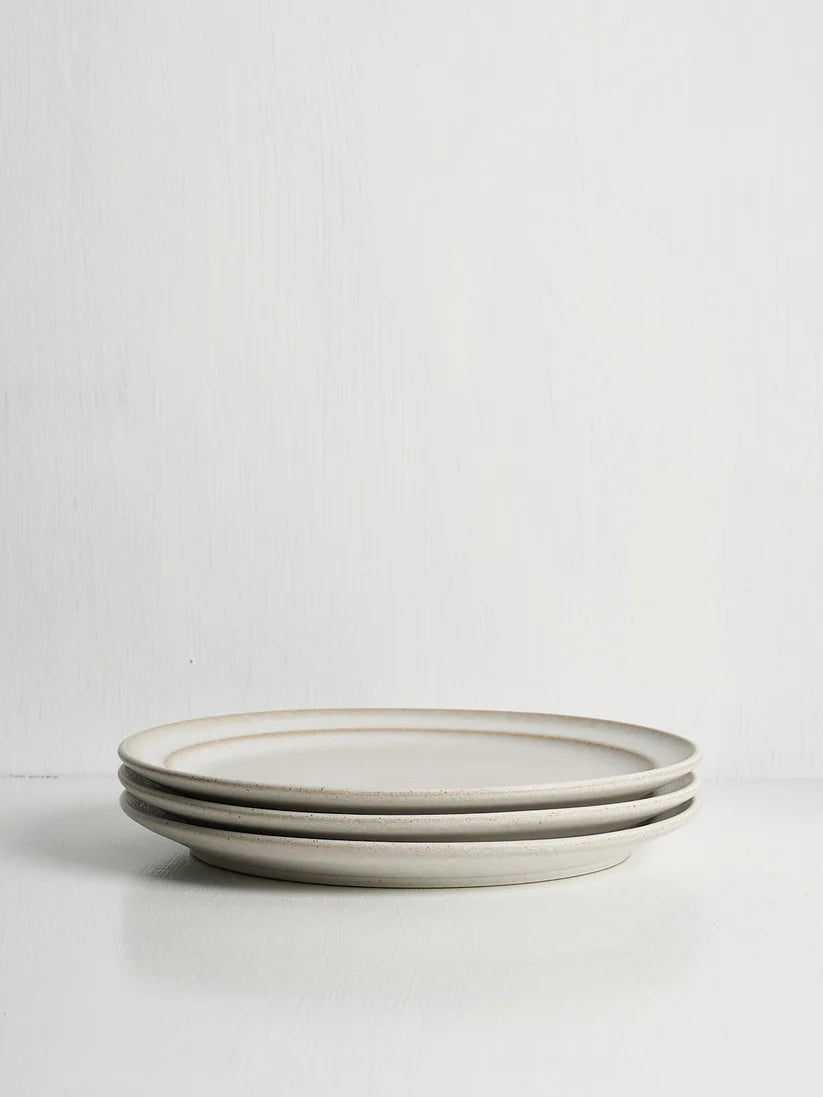 Medium Pillar Plate in Oat, from Standard Affair