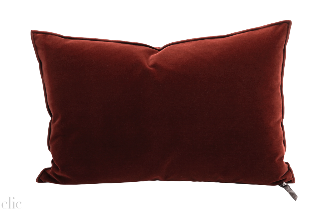Palazzo Velvet 16x24 Pillow in Tomette, from Maison De Vacances