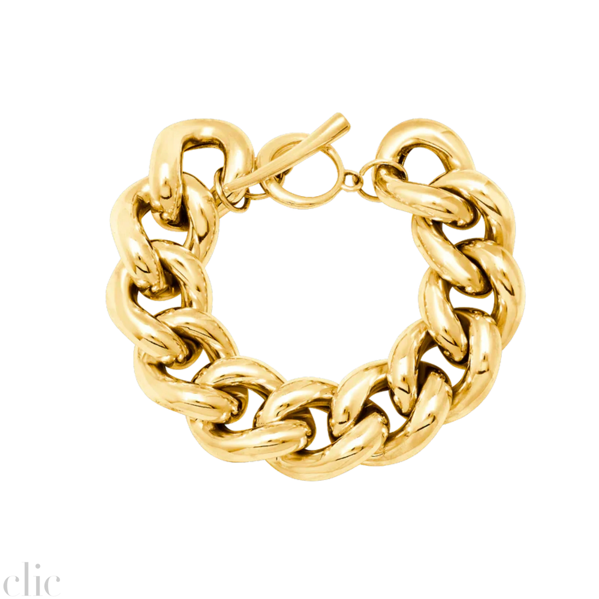 25MM Palmeira Bracelet in Yellow Gold Plated, from Gabriela Artigas