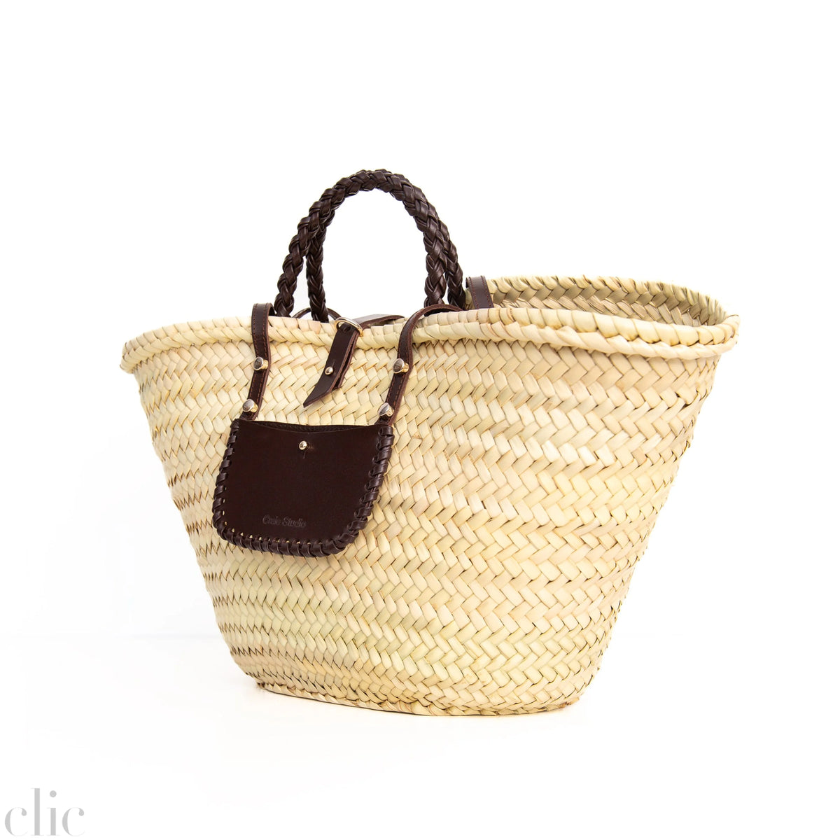 Panier Spiral Bag in Chocolate, from Craie Studio