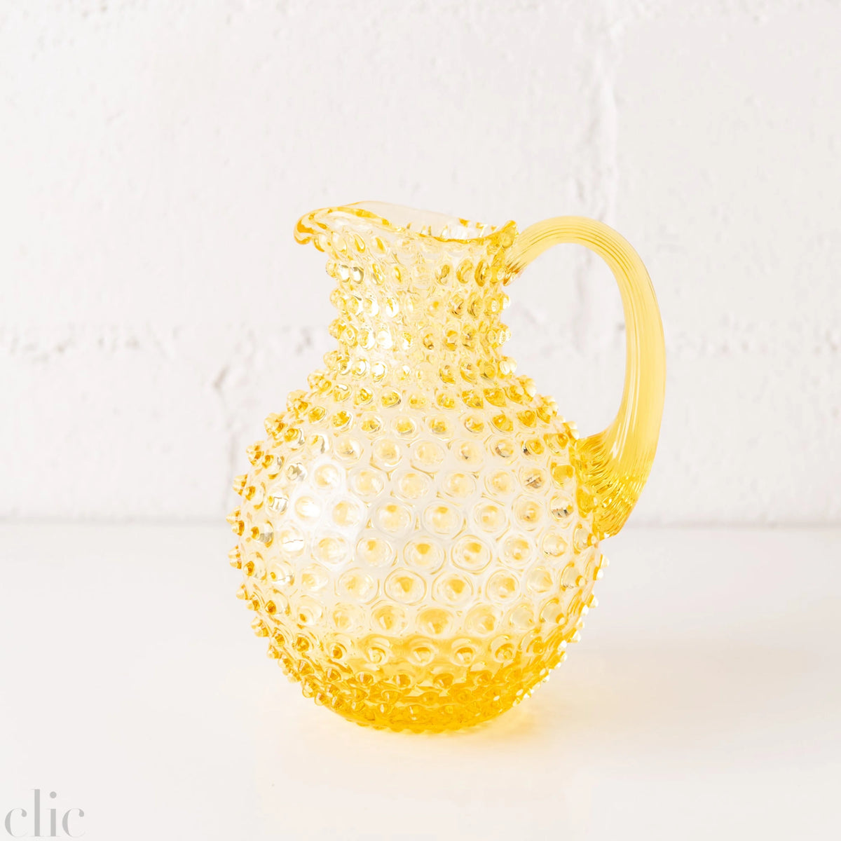 Paris Hobnail Jug in Citron