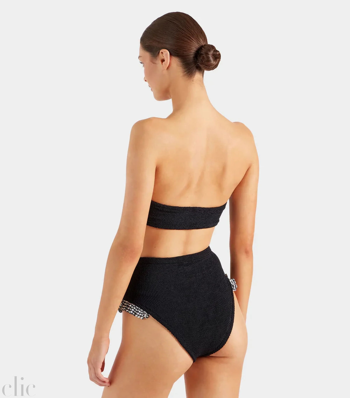Peggy Bikini in Black Gingham, from Hunza G