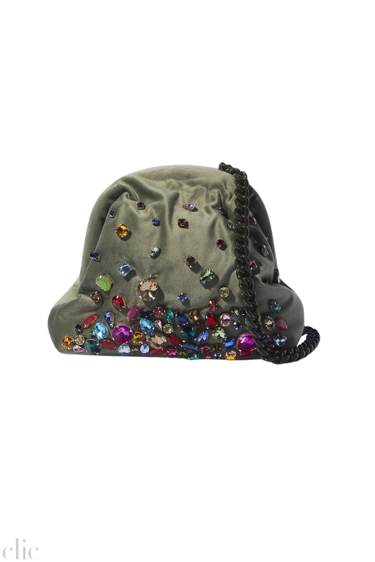 Pepita Clutch in Light Grey, from Maria La Rosa