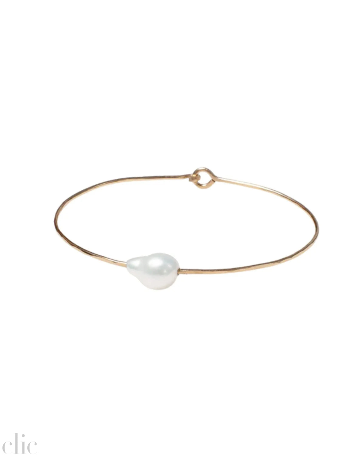 Petite Baroque Pearl Cuff in White mary macgil EDIT