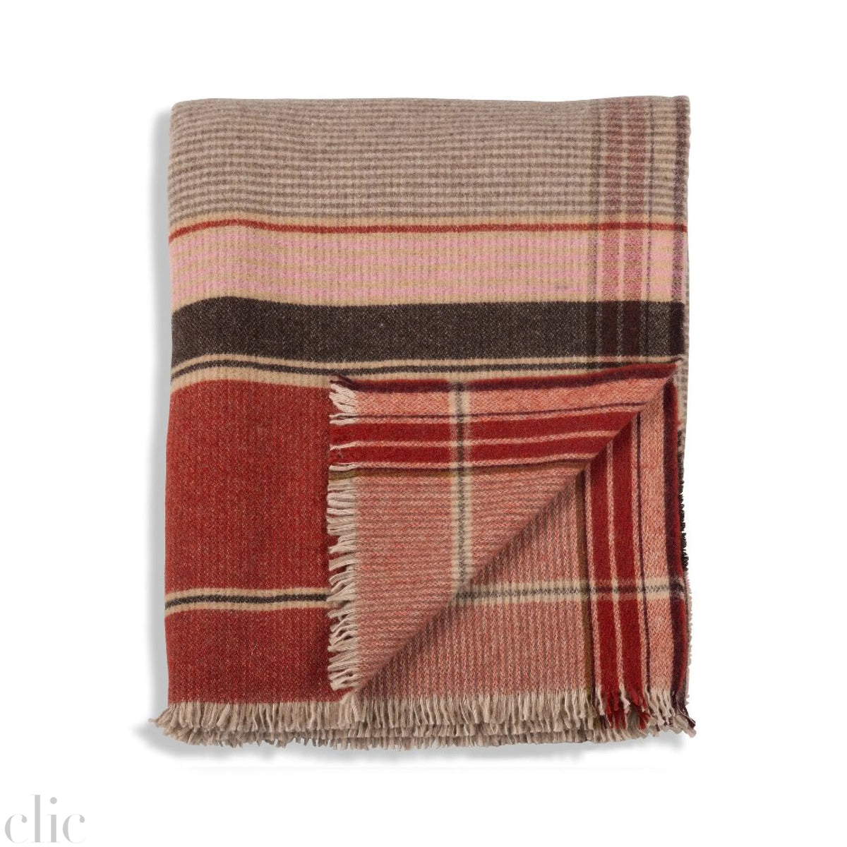 Plaid Arya Cashmere Throw in Naples, from Le Monde Sauvage by Beatrice Laval