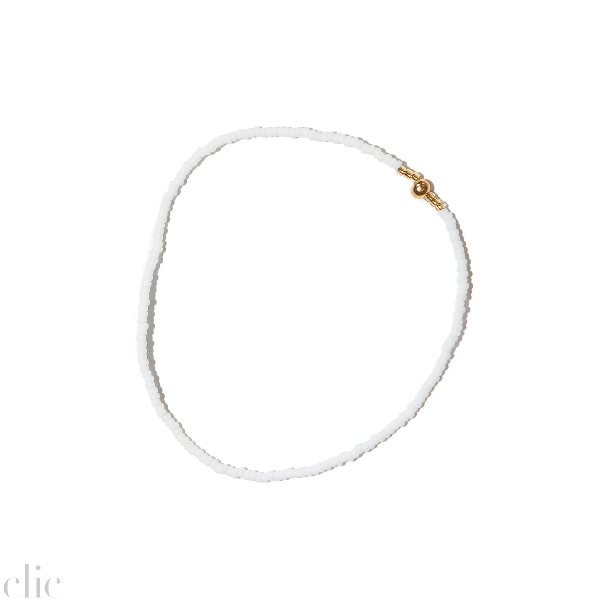 Pink, Blue, Gold and White Stacked Beaded Bracelet, from Templestones