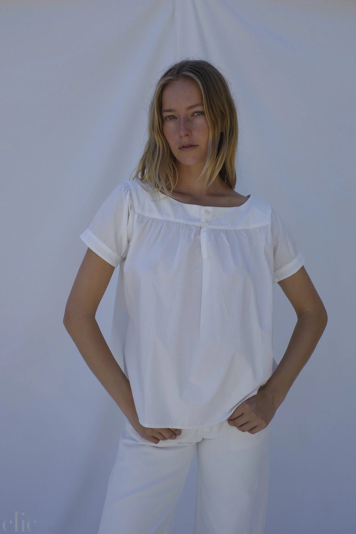 Sonia Blouse in Salt, from Emma Rothkopf
