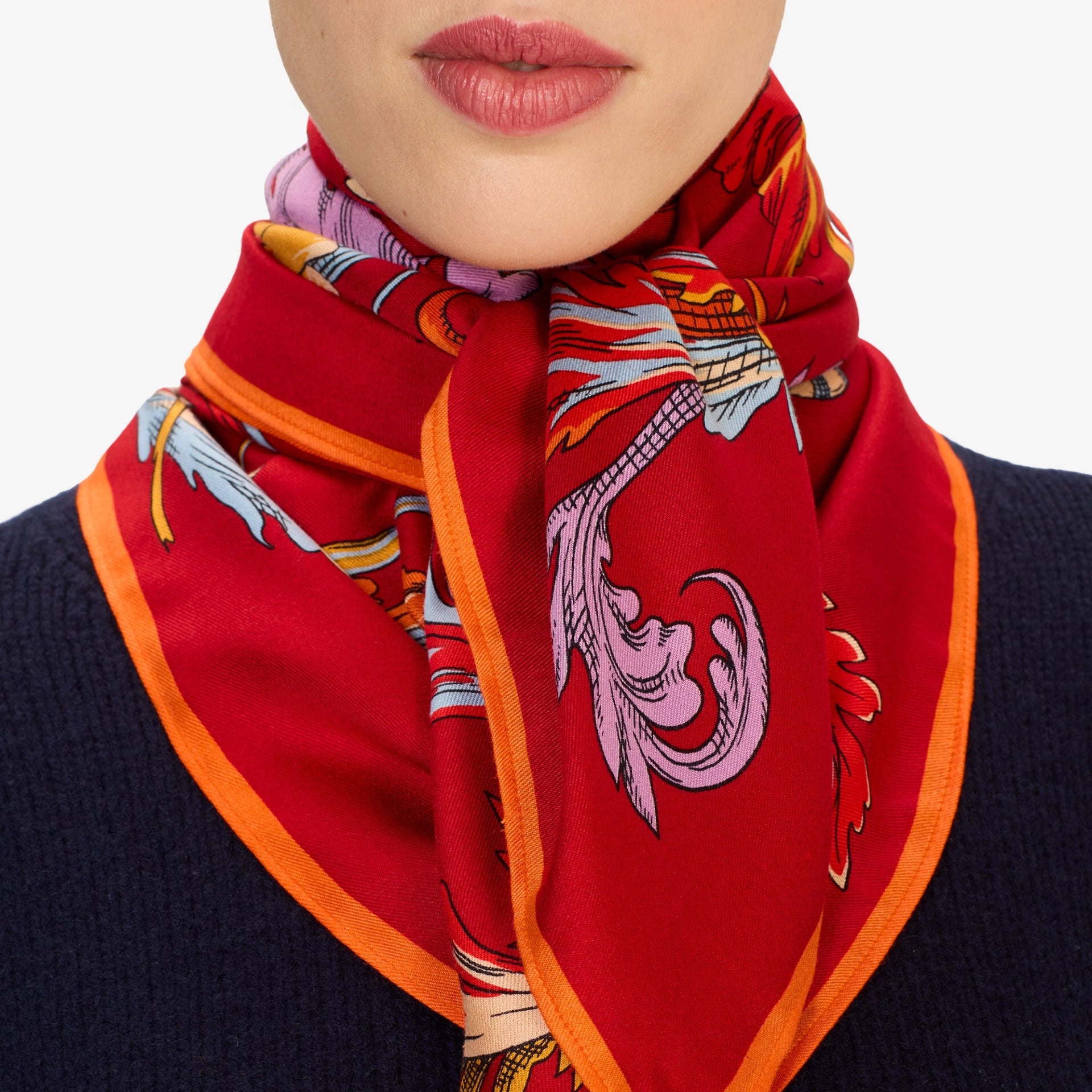 Carre 100 Rococo in Red, from Inoui Editions