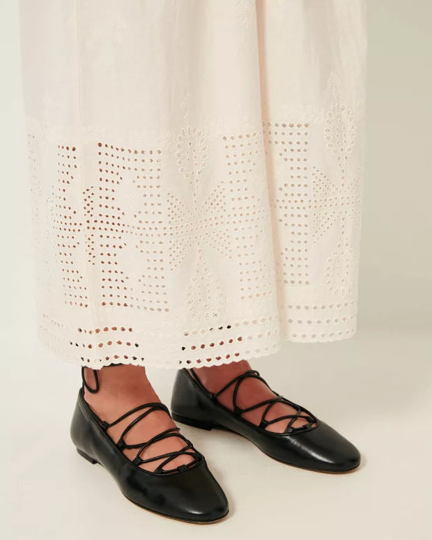 Isla Brody Embroidery Pants in Fleur de Sel, from Sessun
