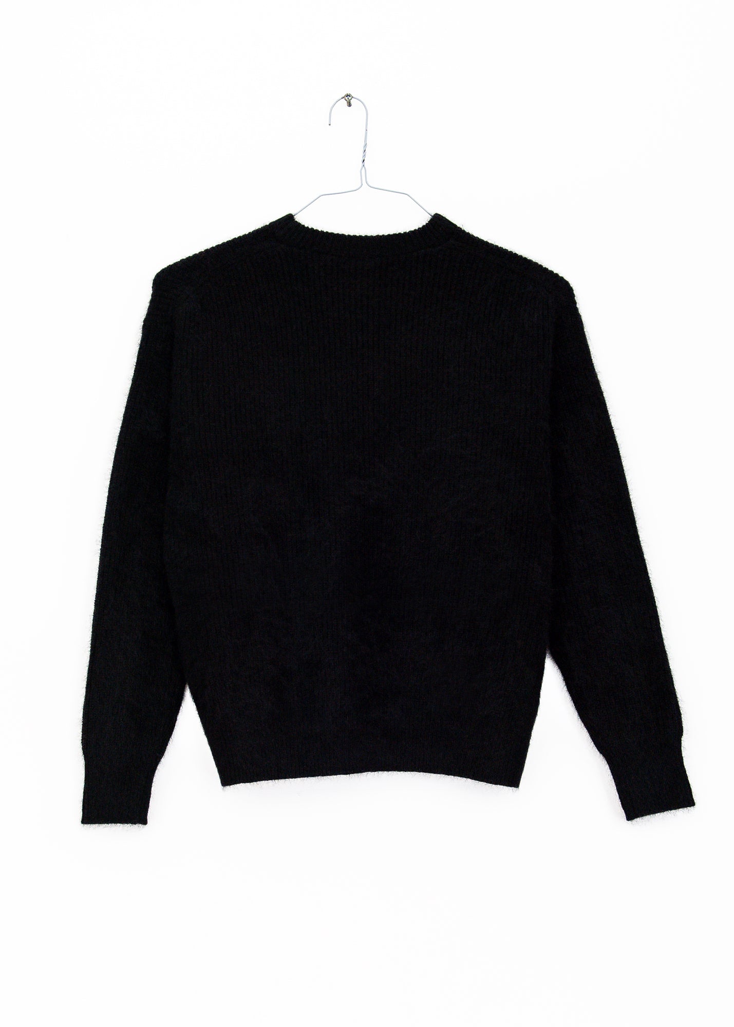 Raccoon Fox Crewneck Pullover in Black, from C.T.plage