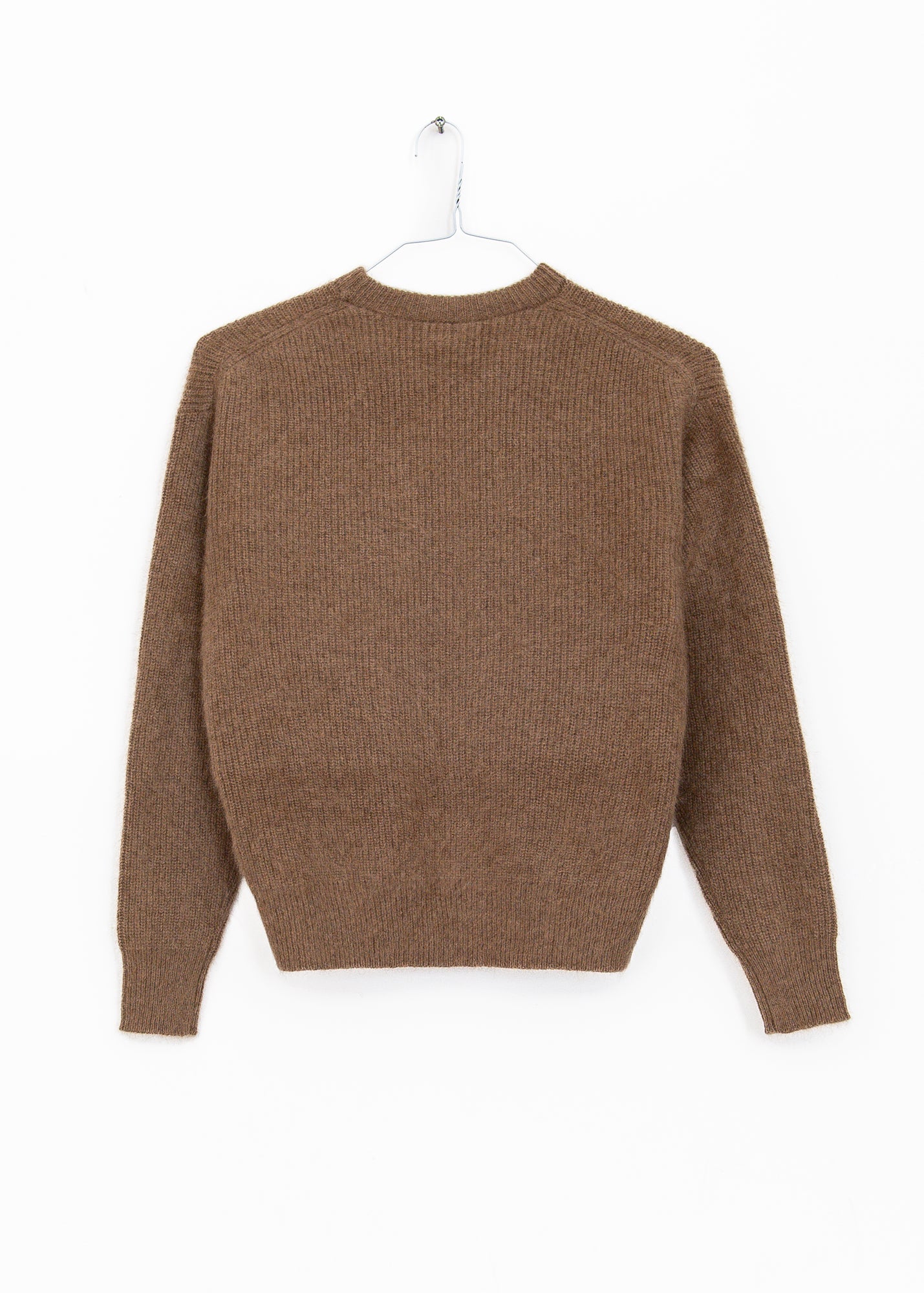 Raccoon Fox Crewneck Pullover in Camel, from C.T.plage