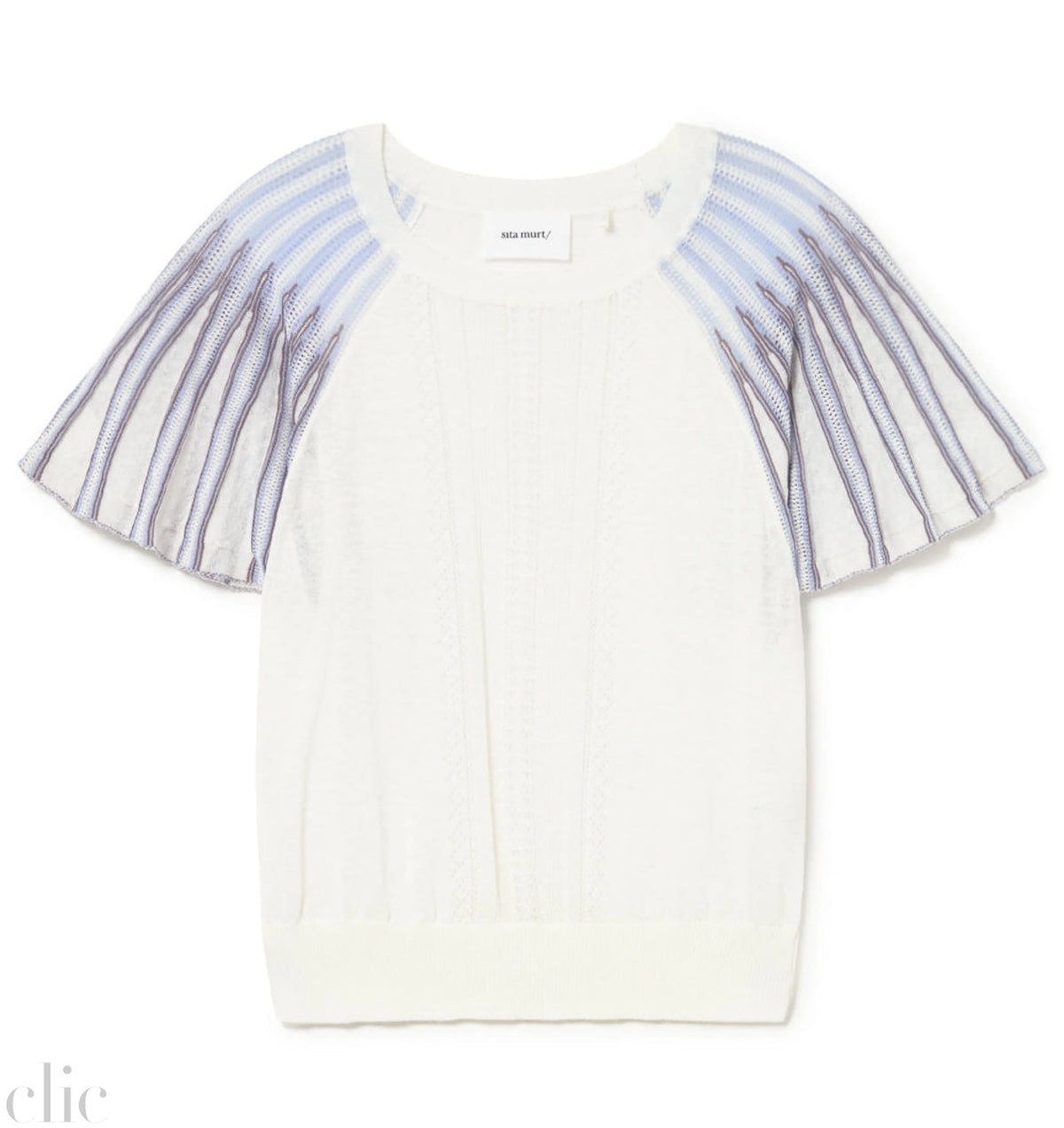 Radial Flared Sleeve Sweater, from Sita Murt