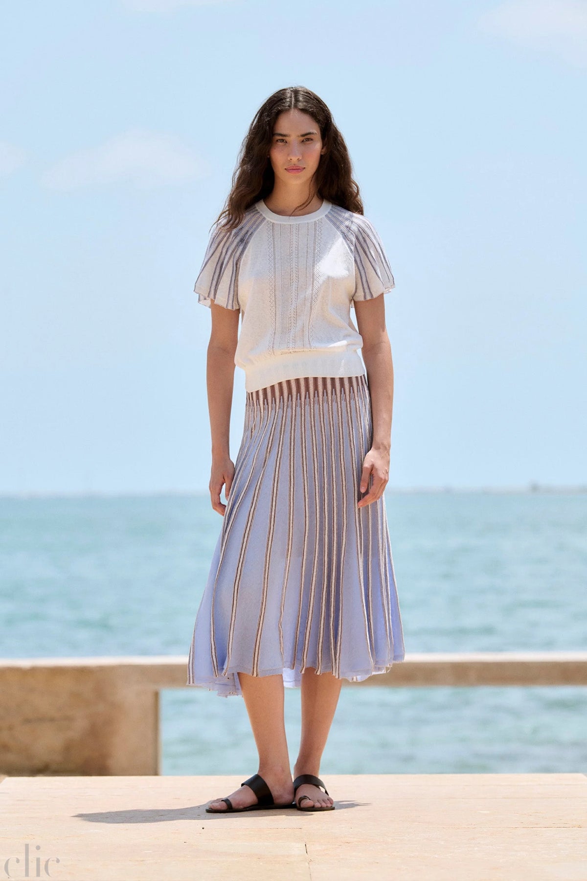Radial Flared Sleeve Sweater, from Sita Murt