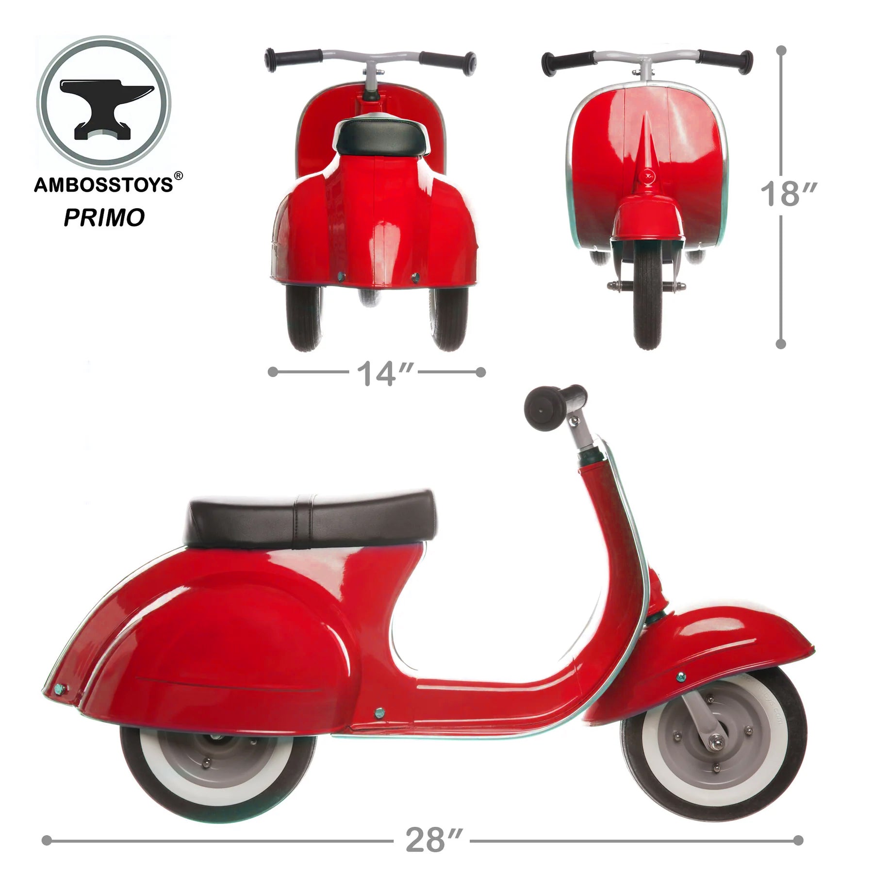 Primo Vespa in Red, from Ambosstoys