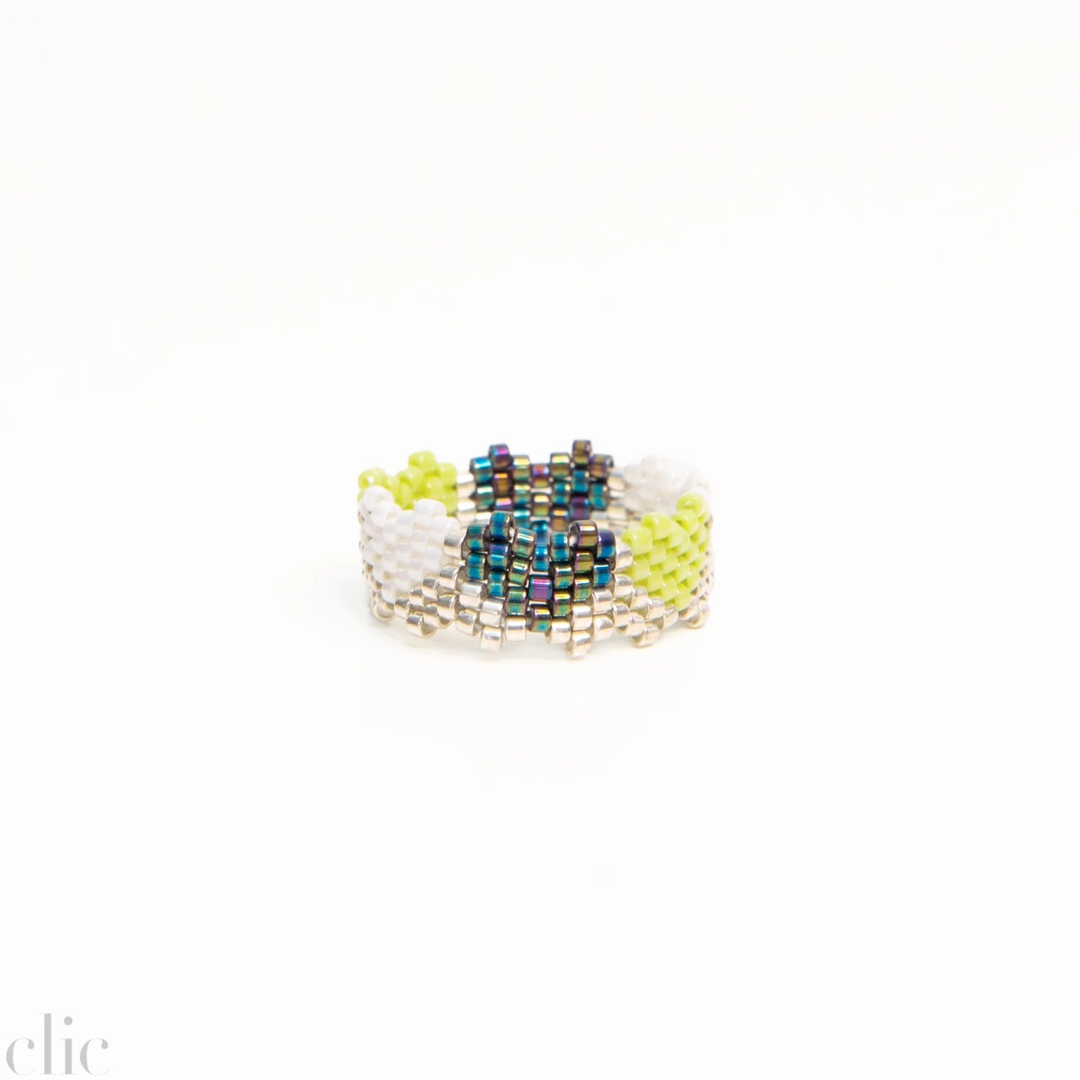 Miyuki Ring 4 in Green, from Mercado