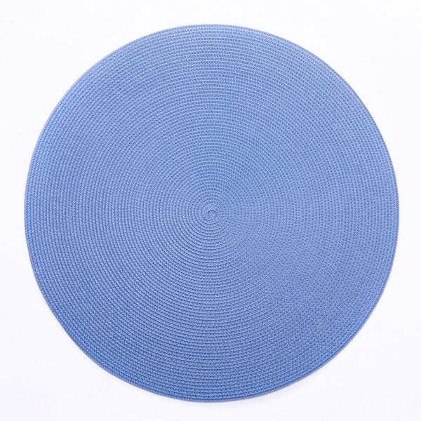 Round Placemat in Colony Blue Deborah Rhodes