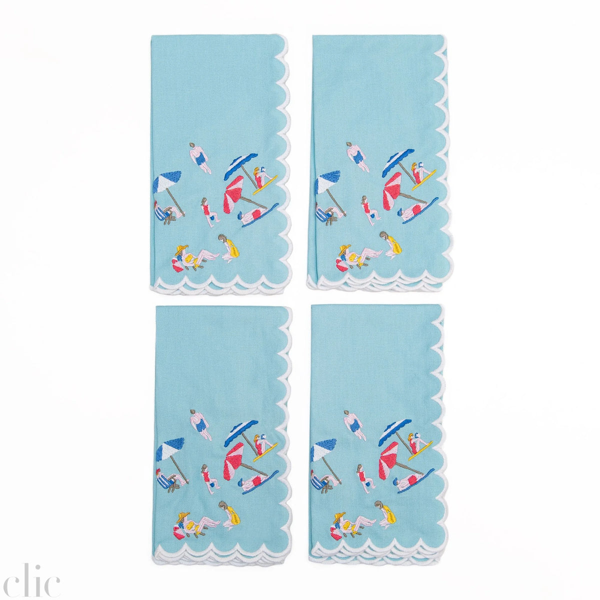 Day at the Beach Set of 4 Napkins, from Pomegranate