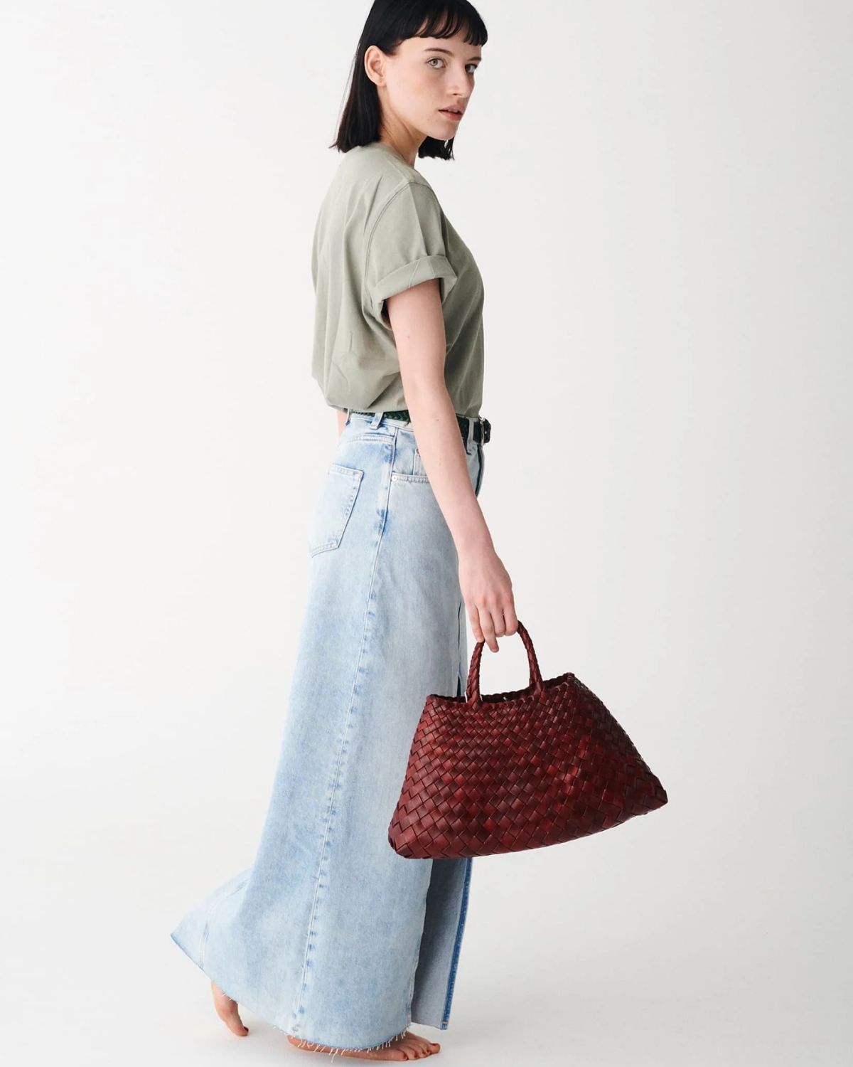 Small Santa Croce Bag in Bordo, from Dragon Diffusion