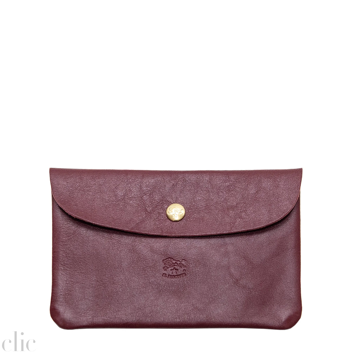 Envelope Case in Black Cherry, from IL Bisonte