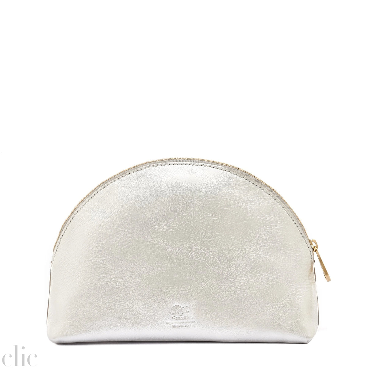 Bigallo Pouch in Silver, from IL Bisonte