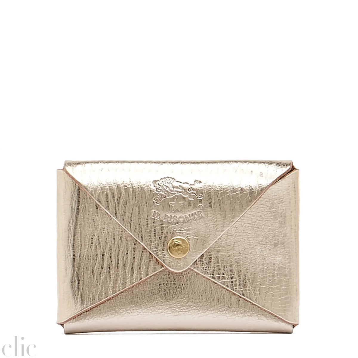 Sovana Card Case in Platinum, from Il Bisonte
