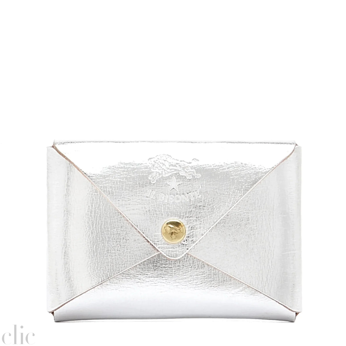 Sovana Card case in Silver, from il Bisonte