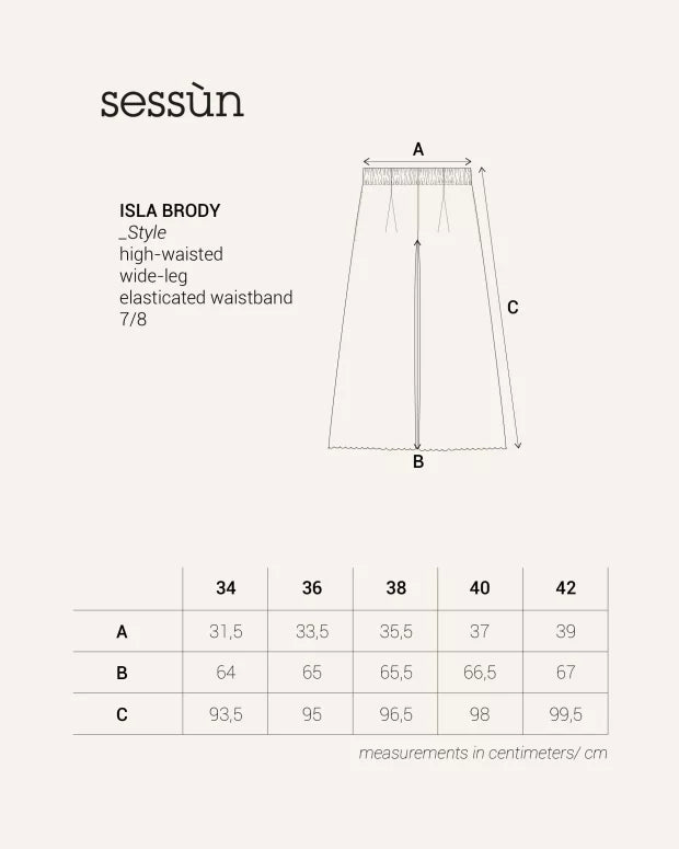 Isla Brody Embroidery Pants in Fleur de Sel, from Sessun