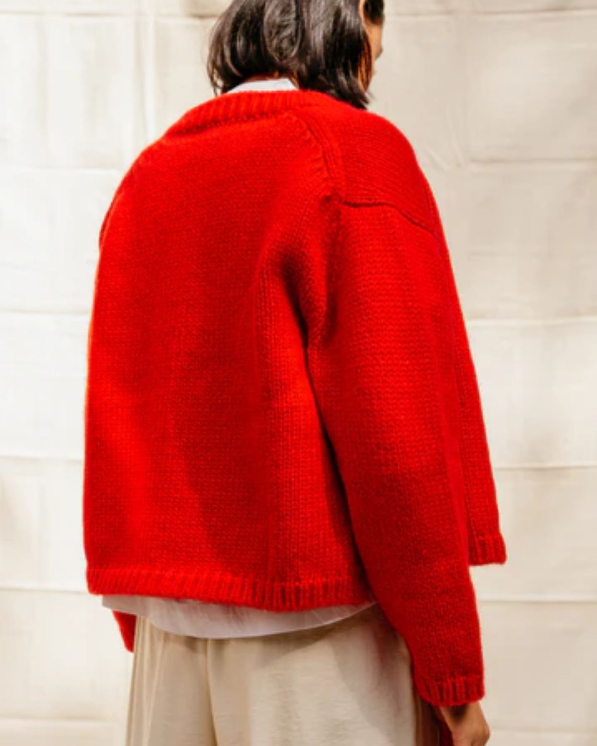 Sheba Cardigan in Habanero, from Nikki Chasin