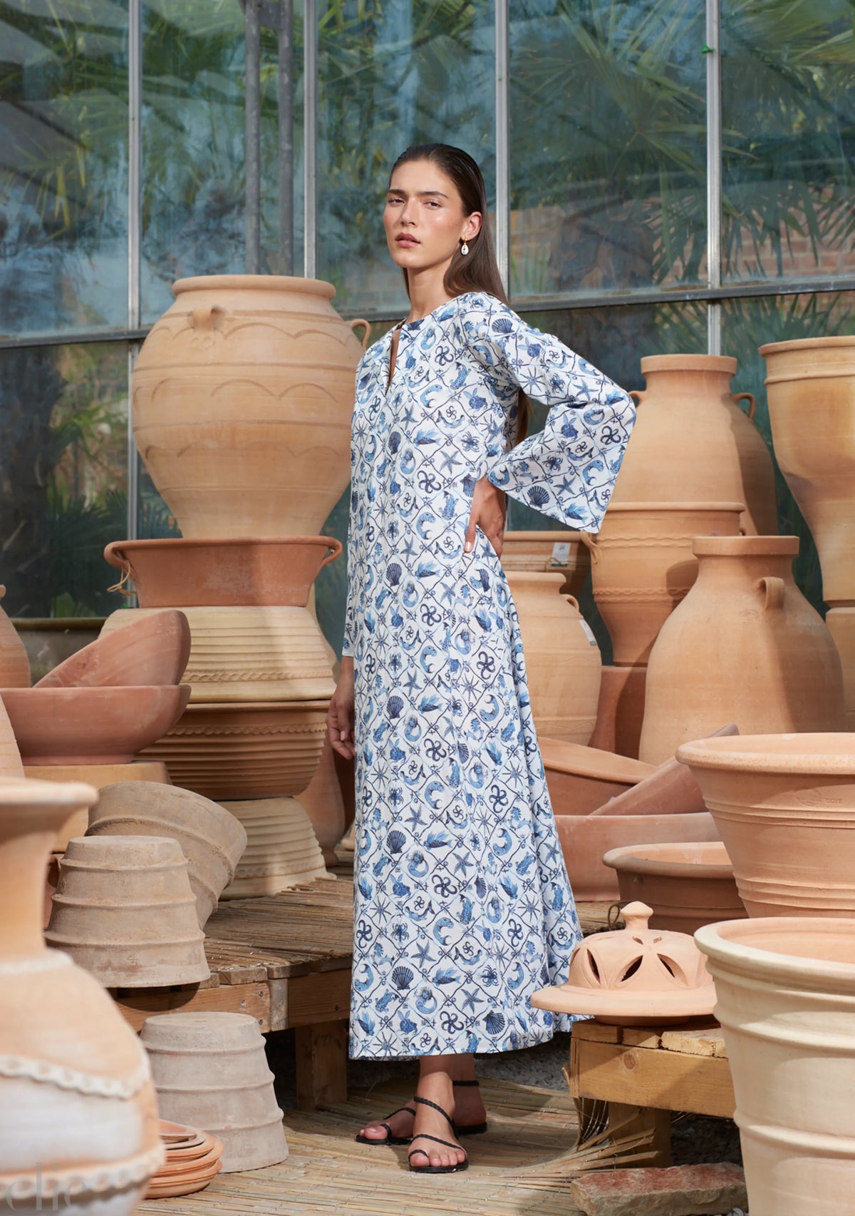 India Kaftan in Under The Sea, from Muzungu Sisters