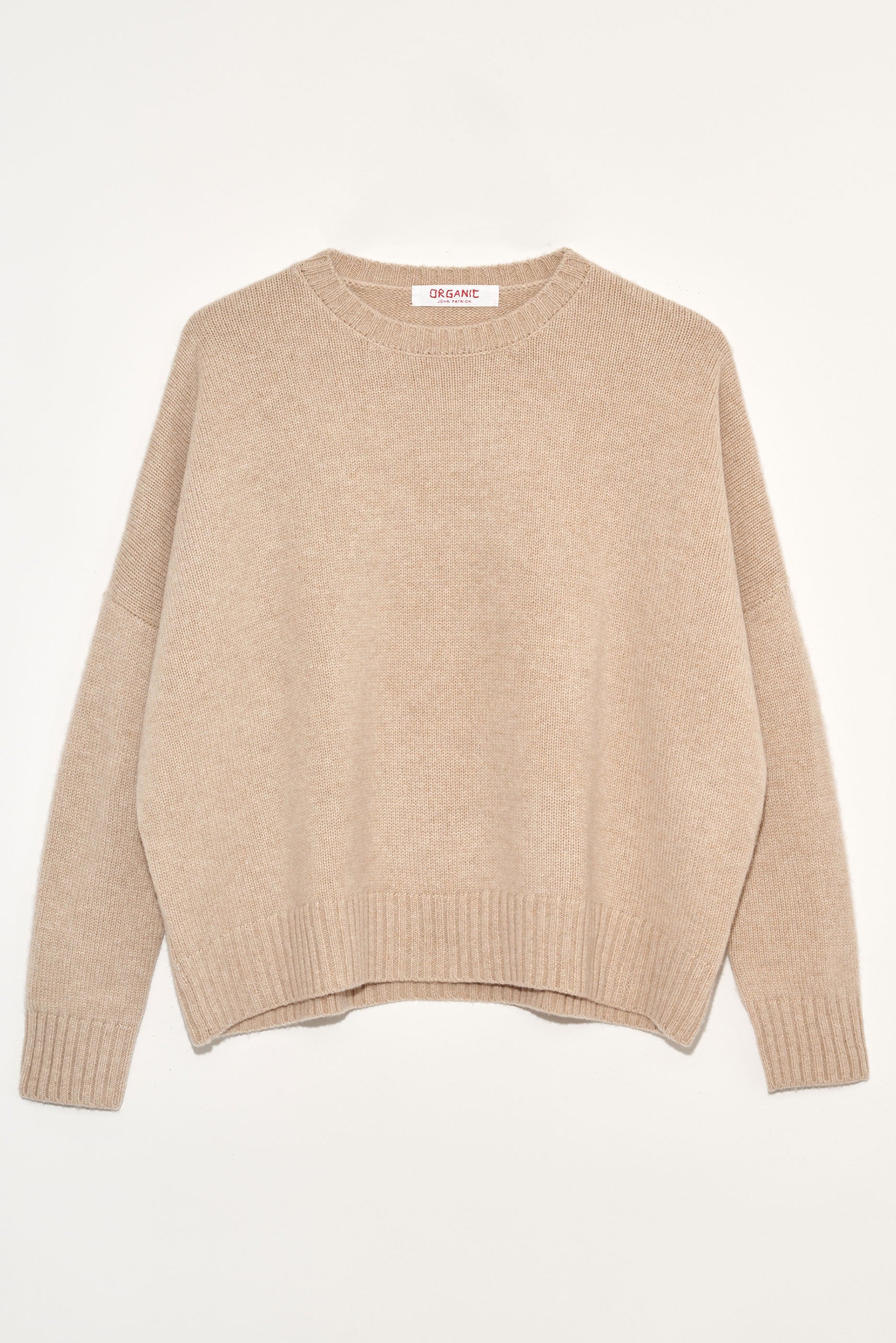 Wide Pullover Cashmere in Beige, from Organic by John Patrick