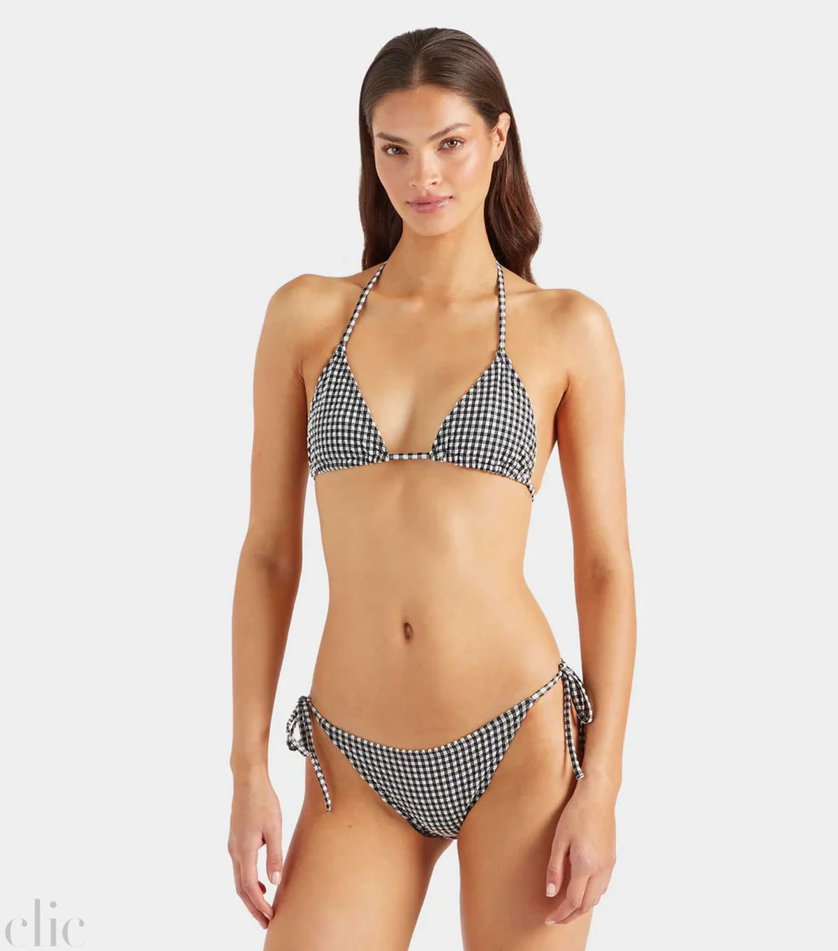 Sabrina Bikini in Black Gingham, from Hunza G