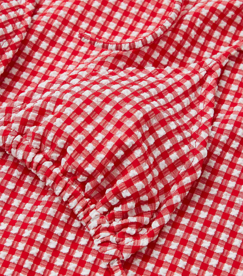 Sabrina Bikini in Gingham Red, from Hunza G