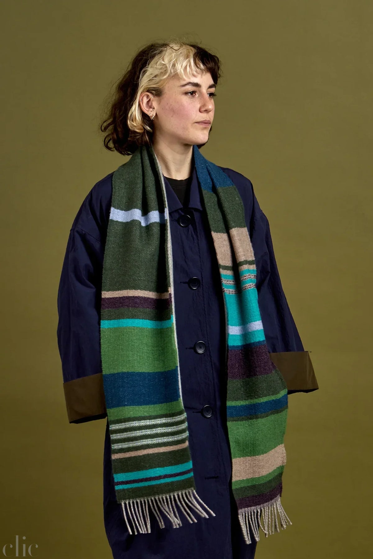 Angus Scarf in Blackthorn, from Wallace Sewell
