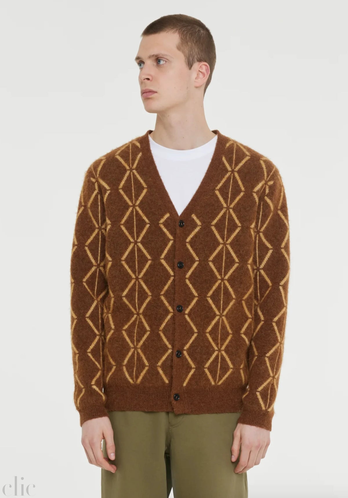Snowstar Cardigan in Brown, from Castart