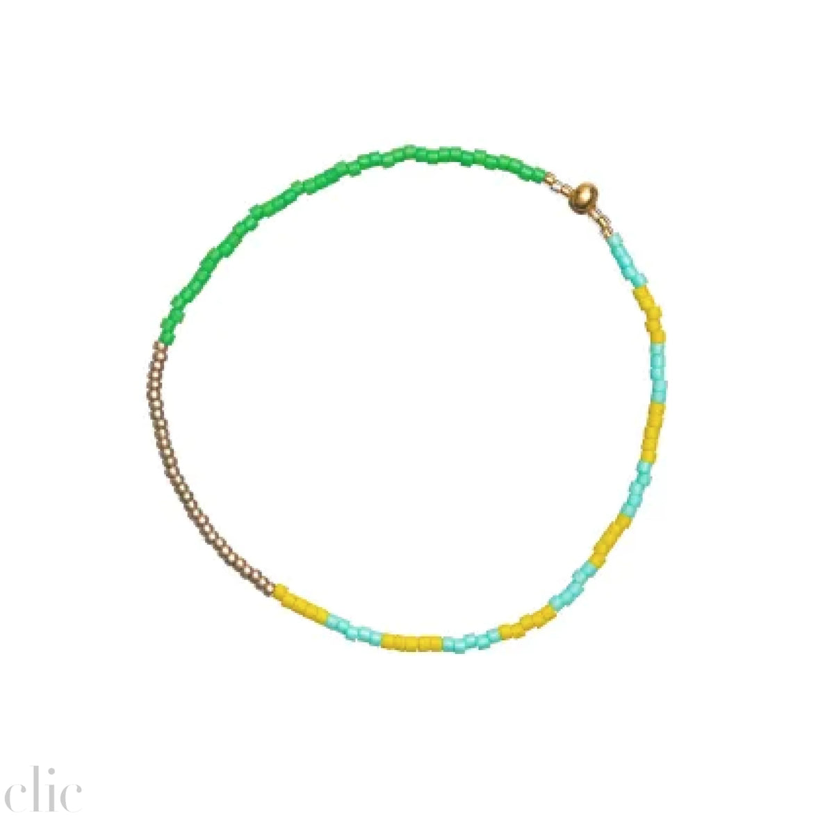 Aqua Citron Gold Green Stack Bracelet, from Templestone