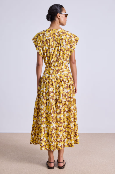Agathe Tier Maxi in Alina Floral Sunshine, from Apiece Apart