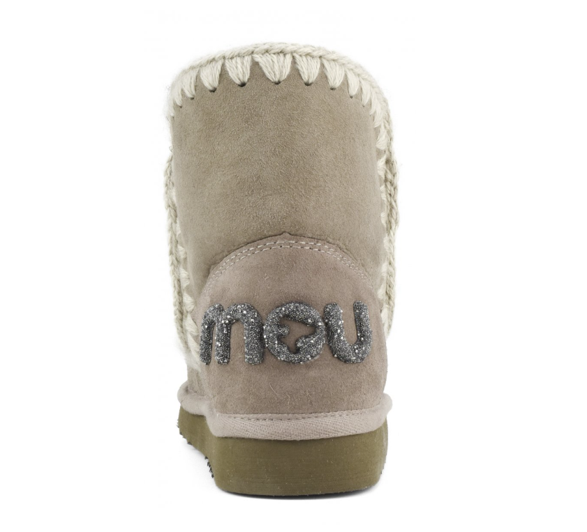 Eskimo Glitter Logo Ankle Boot in Elephant Grey, from Mou