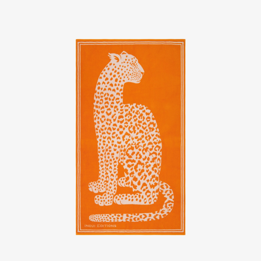 100 Fetiche Beach Towel in Orange, from Inoui Editions