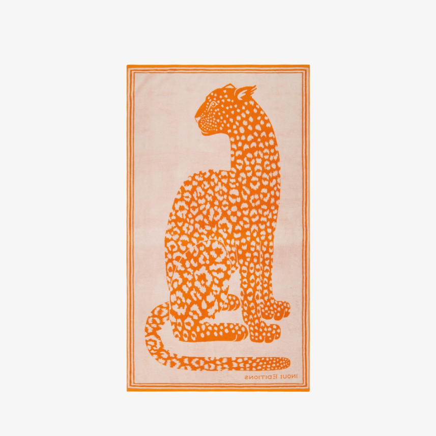 100 Fetiche Beach Towel in Orange, from Inoui Editions