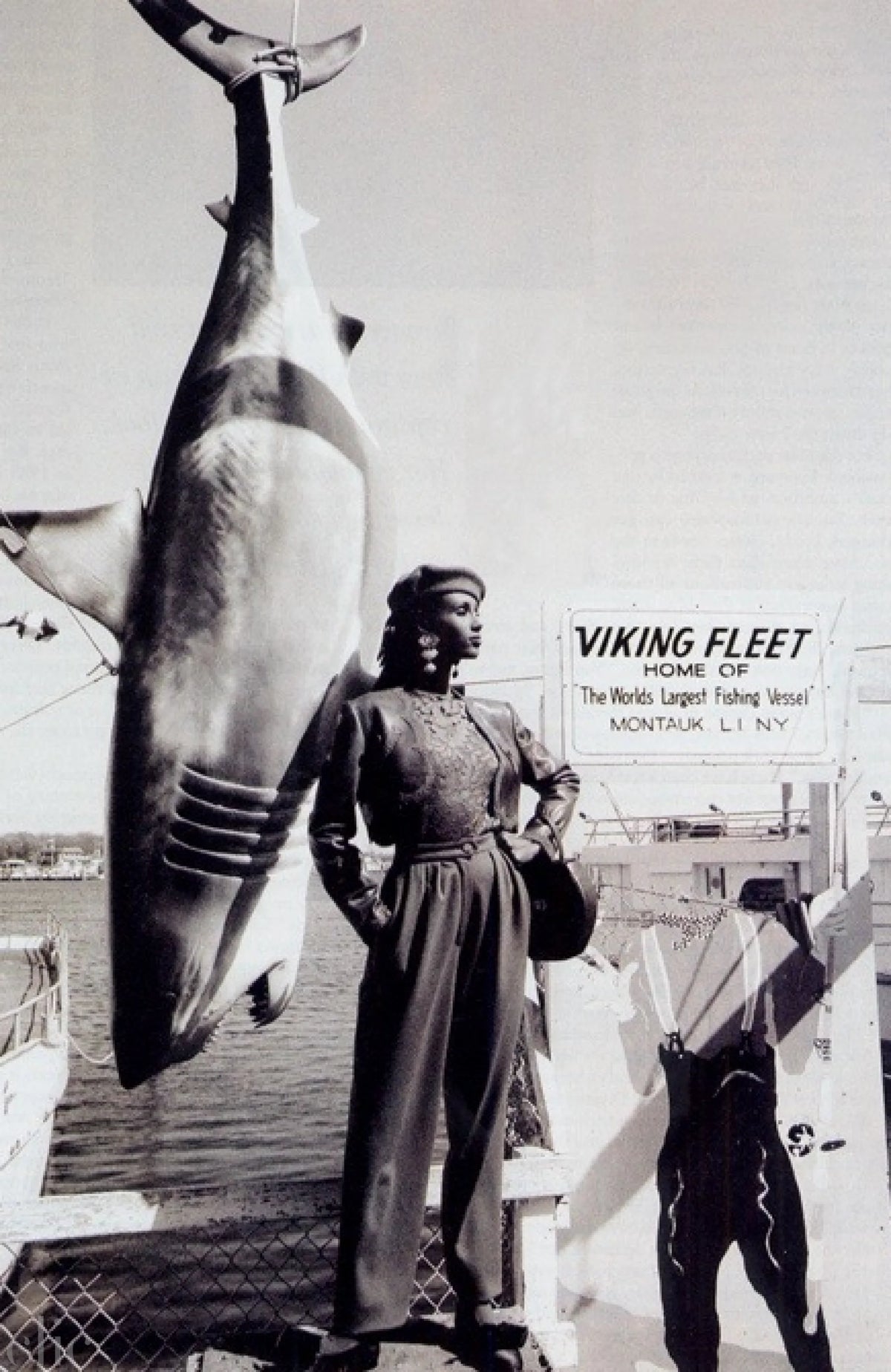 Iman, Montauk by Jacques Malignon