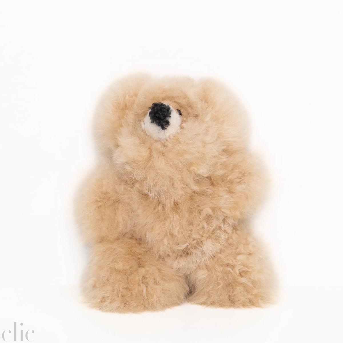 Small Alpaca Fur Bear in Beige