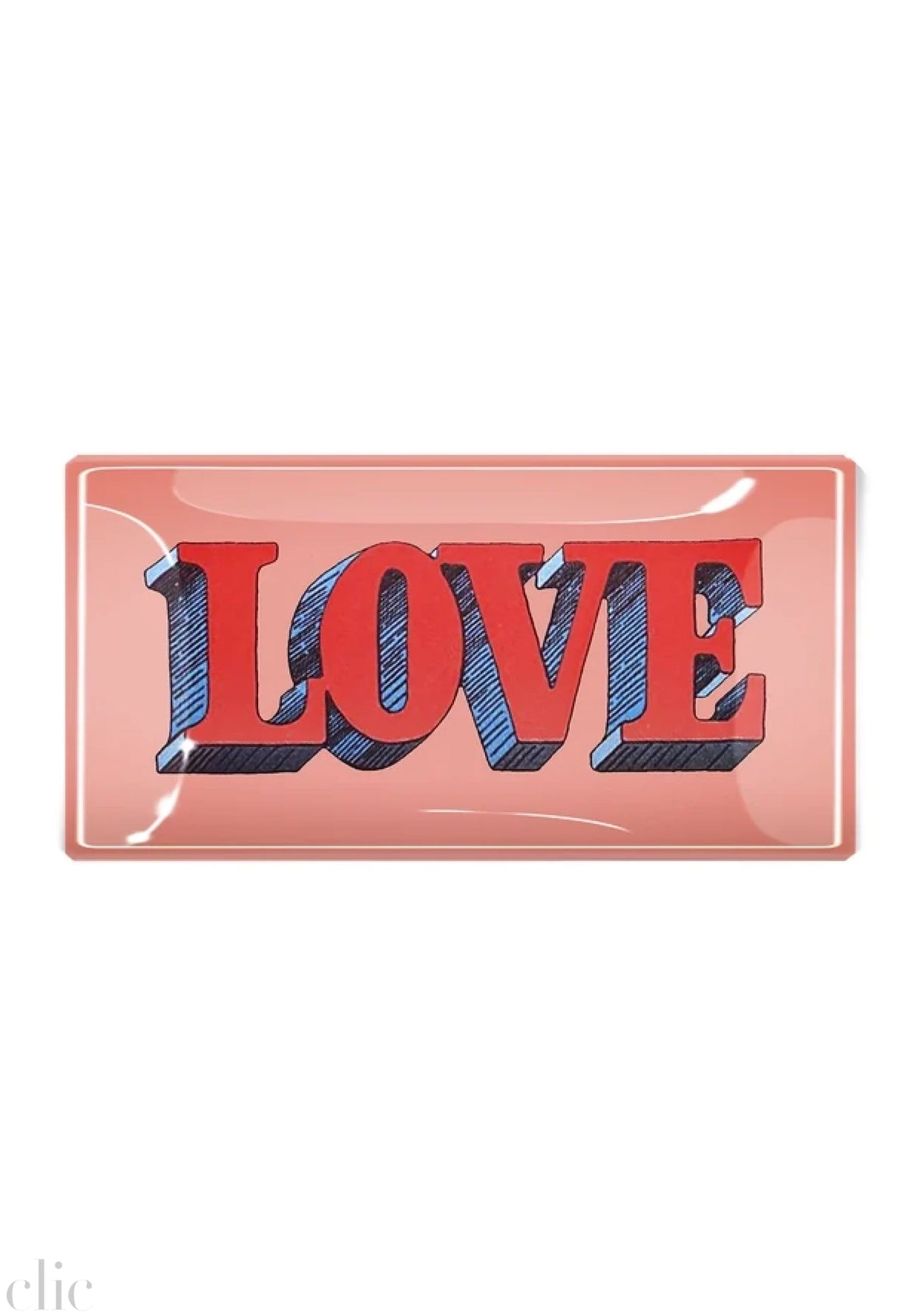 Small Love Vintage Text Glass Tray, from Ben's Garden