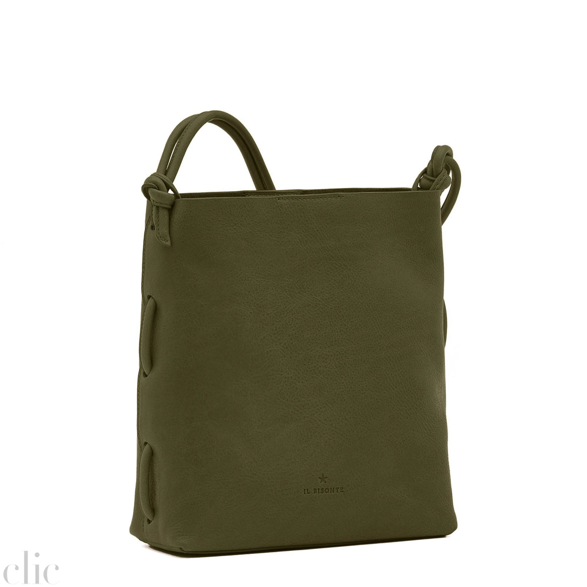 Snodo Shoulder Bag in Dark Green, from IL Bisonte