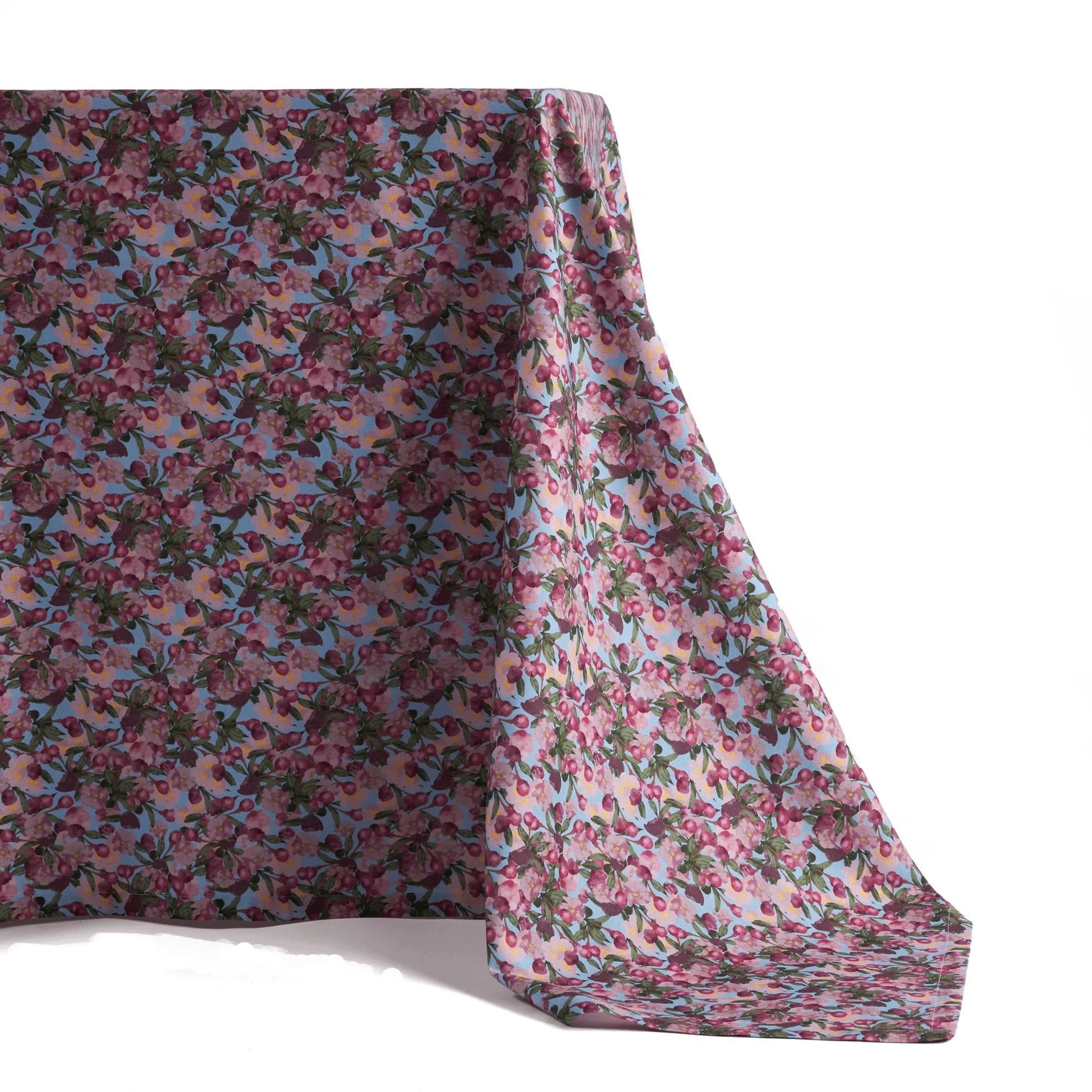 Large Tablecloth in Romace is Dead Blue, from Sophie Williamson Design