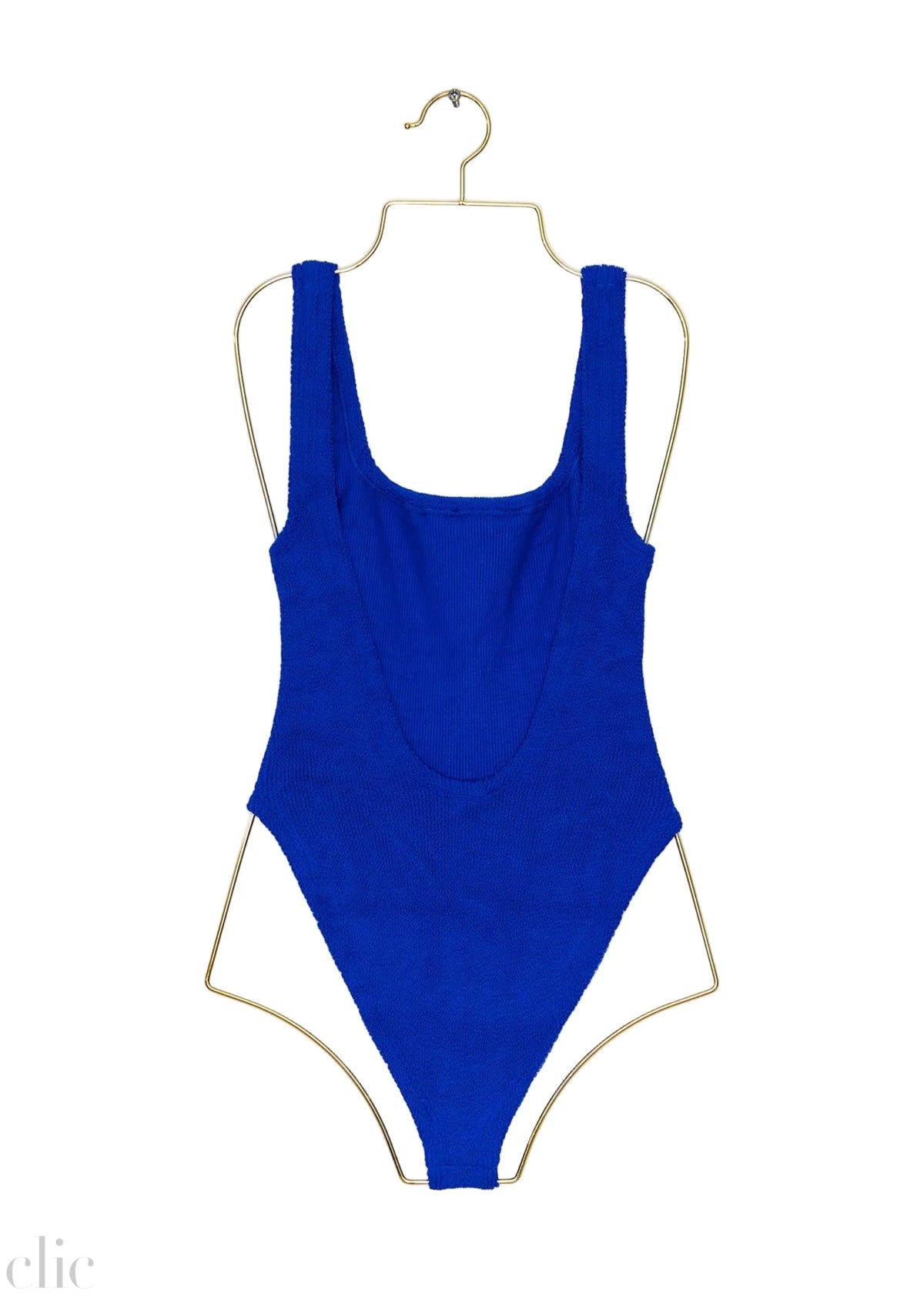 Square Neck Swim in Royal Blue, from Hunza G