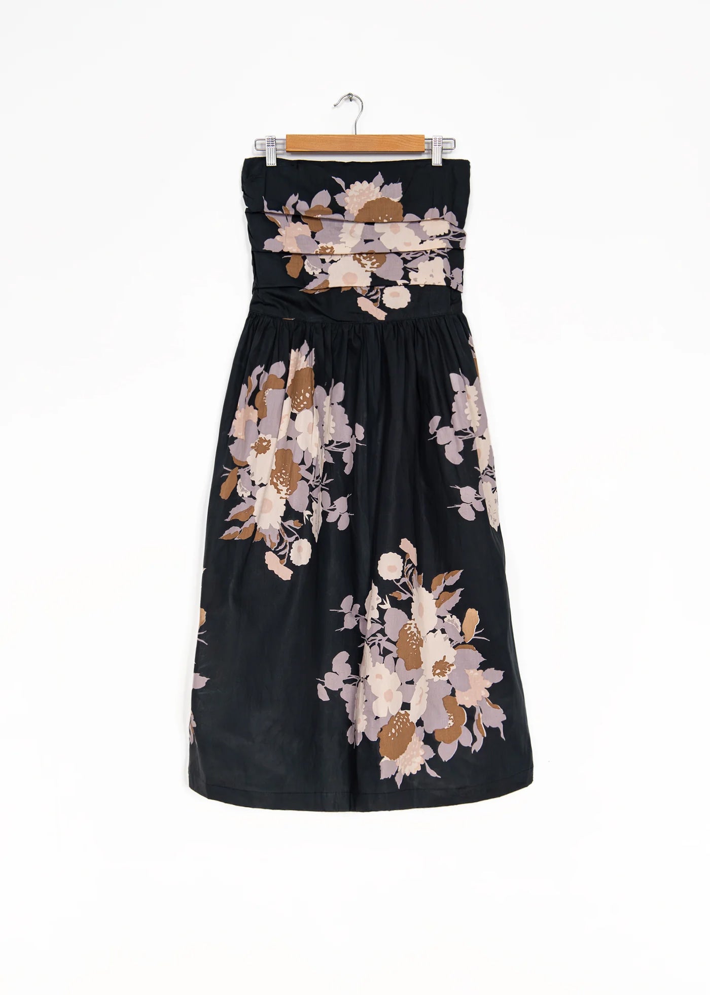 St Tropez Frock Dress with Big Flower in Black Base, from Yvonne S