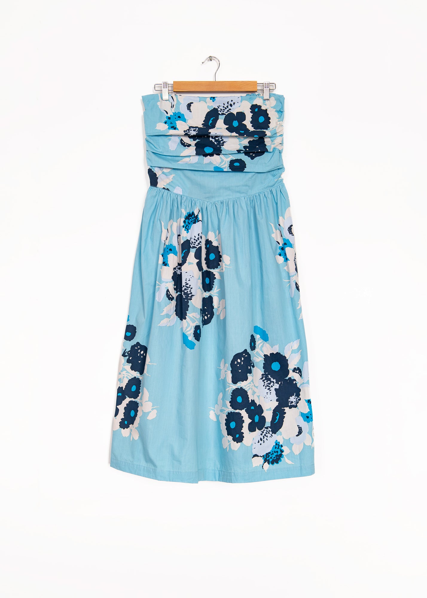 St Tropez Frock Dress with Big Flower in Piscina Base, from Yvonne S
