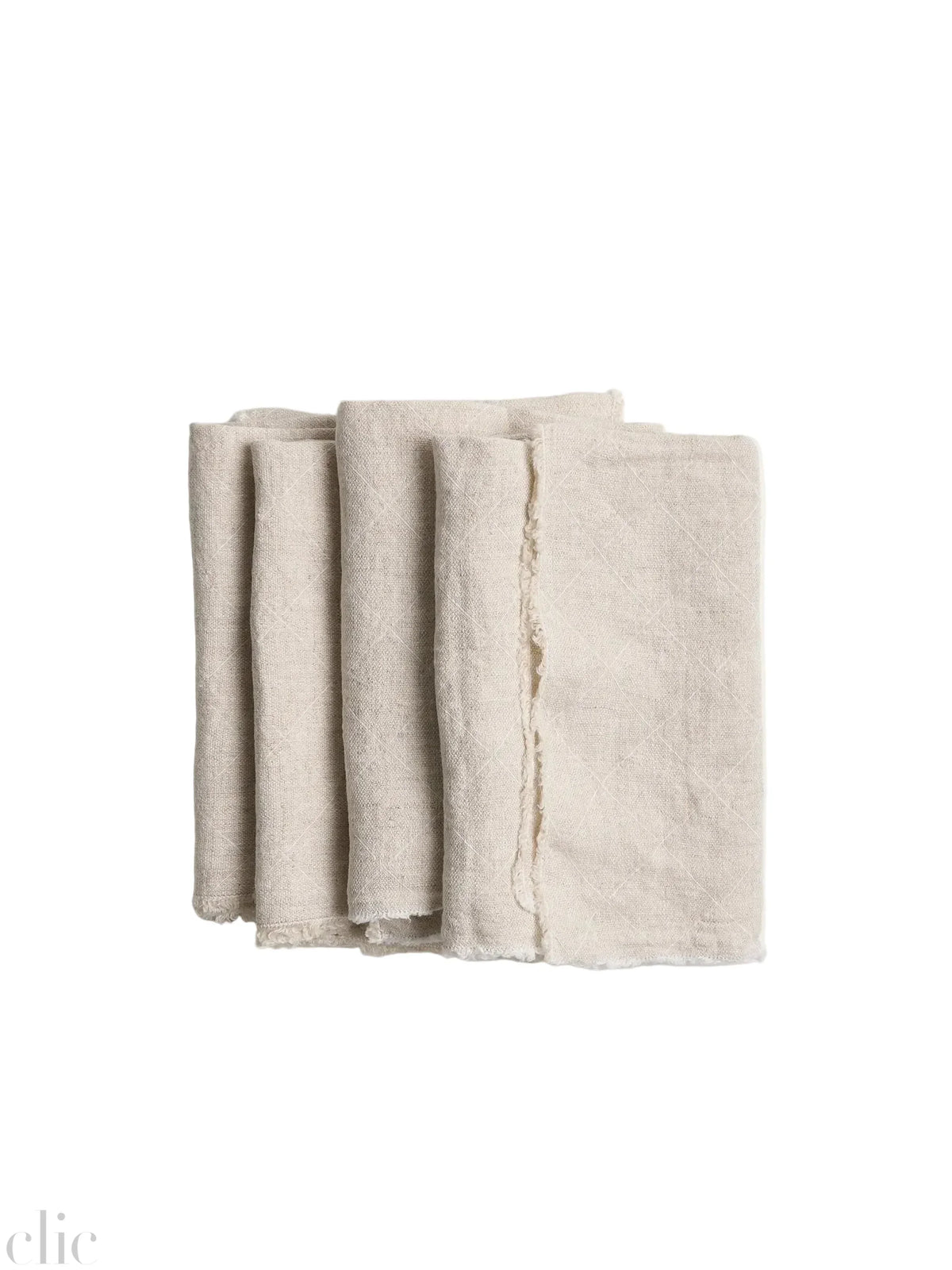 Set of 4 Philo Linen Napkins in Natural