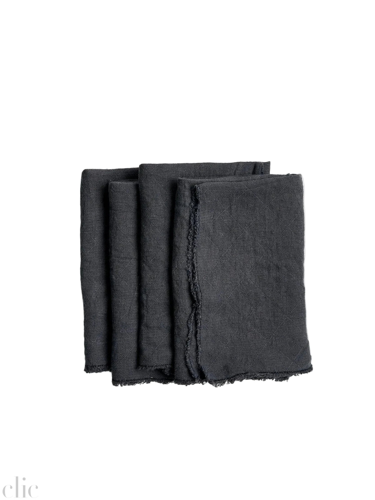 Set of 4 Philo Linen Napkins in Slate