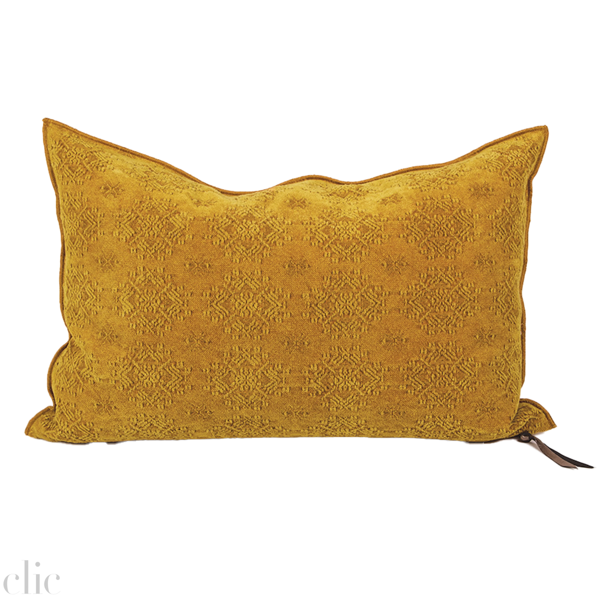 Stone Washed Ocre Pillow 16x24, from Maison De Vacances